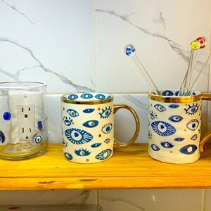 Evil eye mug ☕️‼️♥️ 🧿